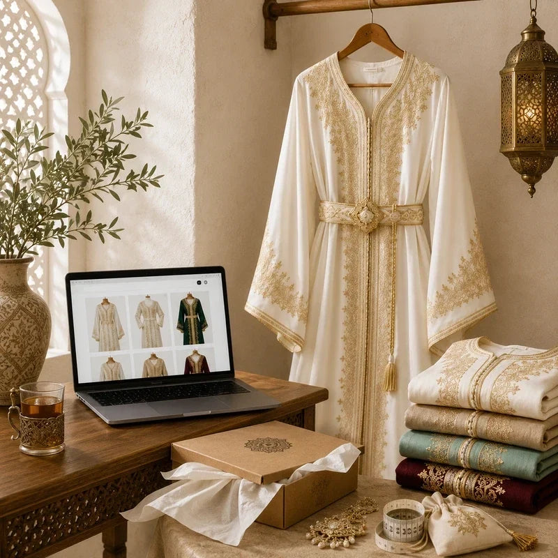 Acheter un caftan marocain en ligne en toute confiance grâce à un guide complet pour choisir une tenue élégante et de qualité